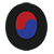 Black O with Korean colors
